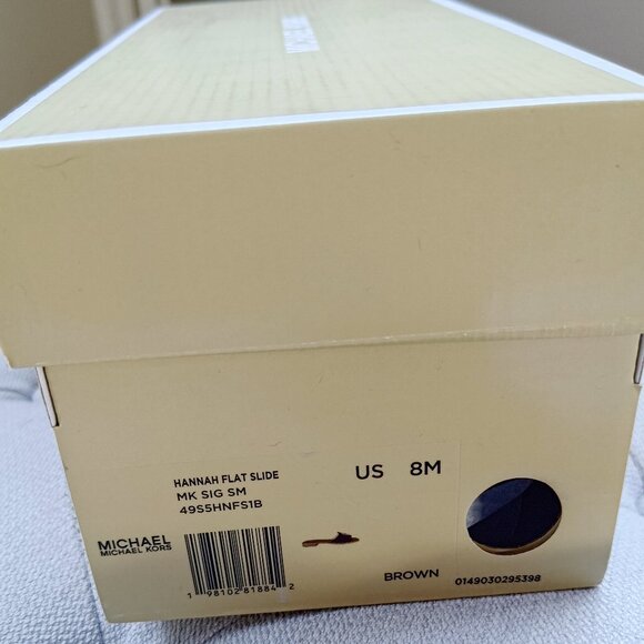 Michael Kors Hannah Signature Logo Slide Sandal US8 49S5HNFS1B - Picture 11 of 11